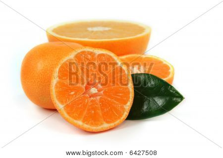 Sliced Orange Isolated