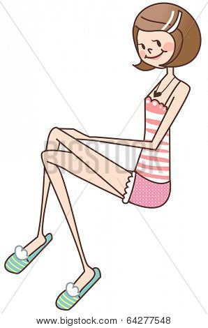 pretty girl crosslegs