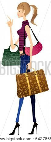 fashionable woman