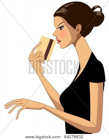 fashionable city woman