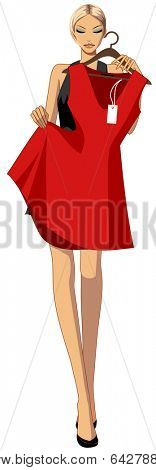 fashionable city woman