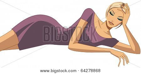 fashionable city woman