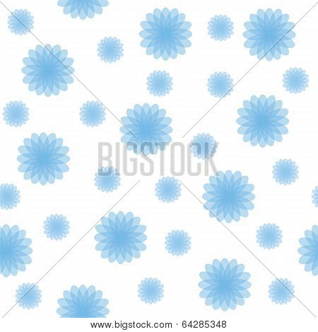 Abstract Blue Shapes Seamless Texture