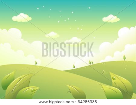 Rolling Landscape and Sky