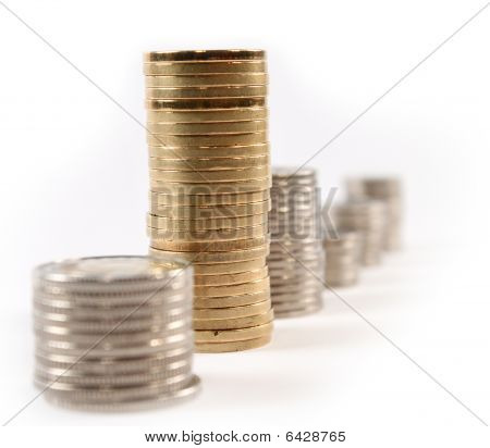 Coin Money In Stacks Isolated