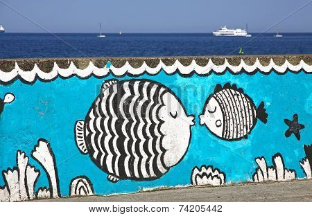 Sea Promenade In Gdynia City, Baltic Sea, Poland