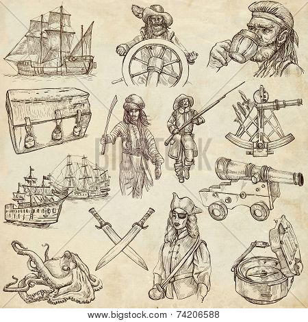 Pirates - Old Paper Set No.3