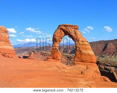 Utah, Delicate Arch In Arches Usa National Park, United States