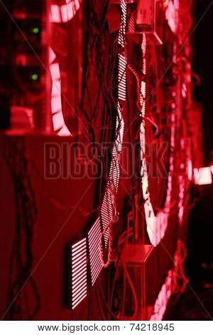 abstract colored lights.