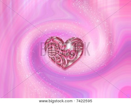 Coeur rose