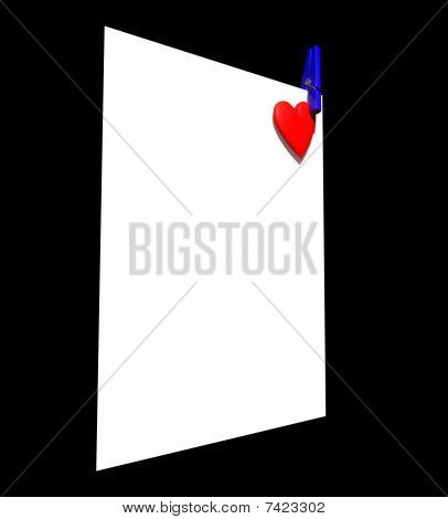 Clavija de página de corazón
