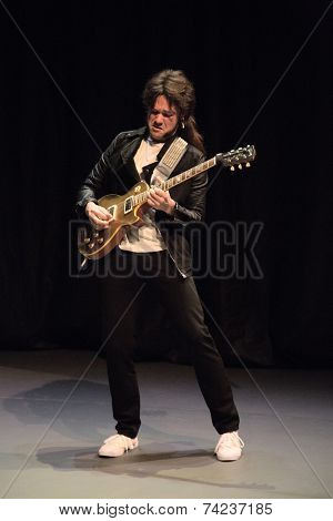 MOSCOW - OCTOBER, 1: Performance My anomaly. International Festival-School Territoria at The Theatre of Nations. October 1, 2014 in Moscow, Russia