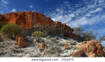 Ancient Land Red Cliff affleurement