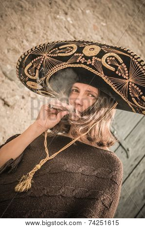 Girl With Sombrero