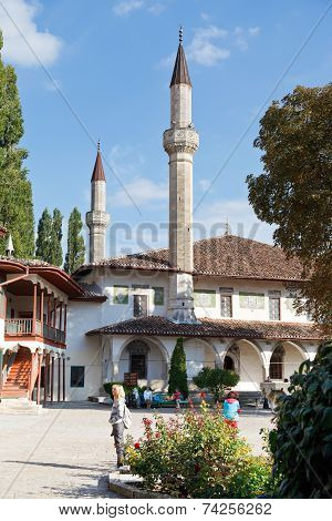 The Big Khan Mosque In Khan's Palace, Crimea