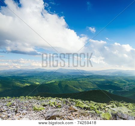 Carpathian mountain landscape