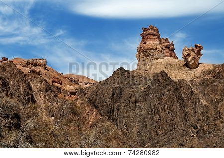 Valley Of Castles In Sharyn Canyon