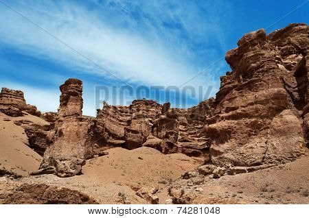 Valley Of Castles In Sharyn Canyon