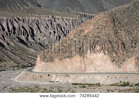 Mountain road on the north of Argentina