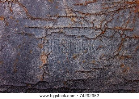 Very Old Leather With Cracks