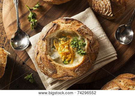 Homemade Broccoli And Cheddar Soup