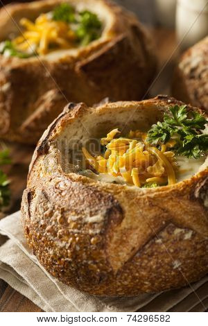 Homemade Broccoli And Cheddar Soup