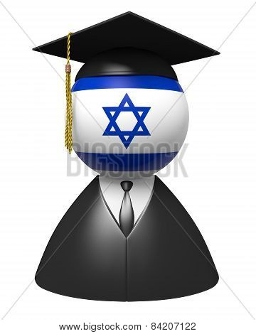 Israel college graduate concept for schools and academic education