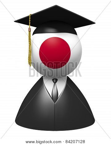 Japan college graduate concept for schools and academic education