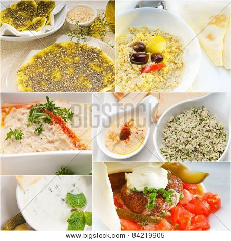 Arab Middle Eastern Food Collage