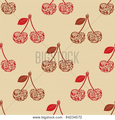 Cherry seamless texture.