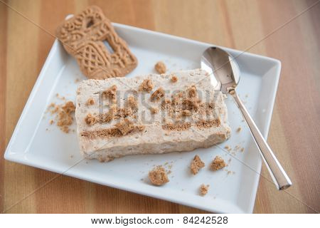 Home made Cinnamon parfait with cookies