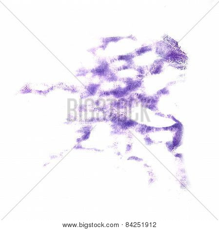 stain with lilak watercolour paint stroke watercolor isolated