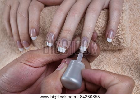 Manicure. Nail polish.