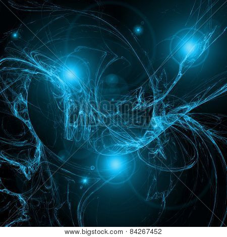 Plasmatic Background With Lens Flare Effect