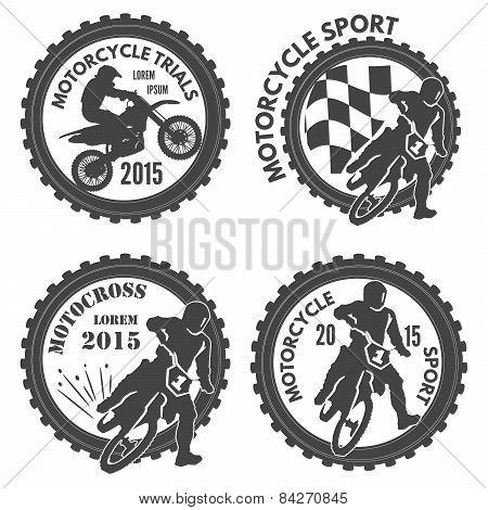 Motocycle Sports Labels