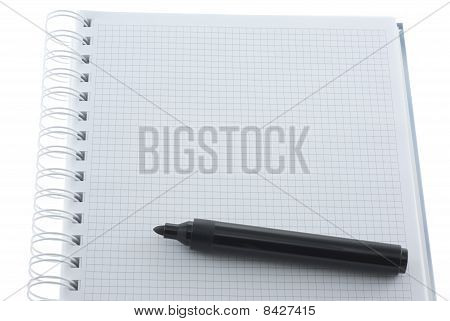 Marker a notebook