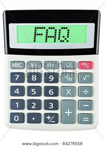 Calculator With Faq
