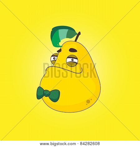Pear with bow tie
