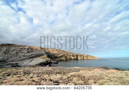Volcanic Rock Basaltic Formation in Gran Canaria