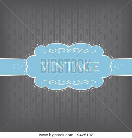 Vintage kart soğuk gamutu içinde.