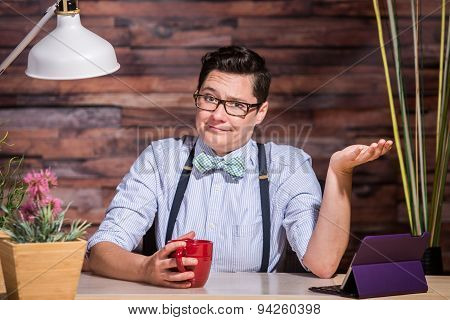 Indifferent Woman In Bowtie