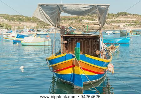 Traditional luzzu boat