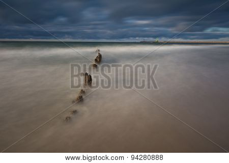 Beautiful Dramatic Weather Seascape Of Baltic Sea