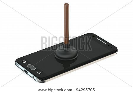 Service, Software And Repair Smartphone Concept