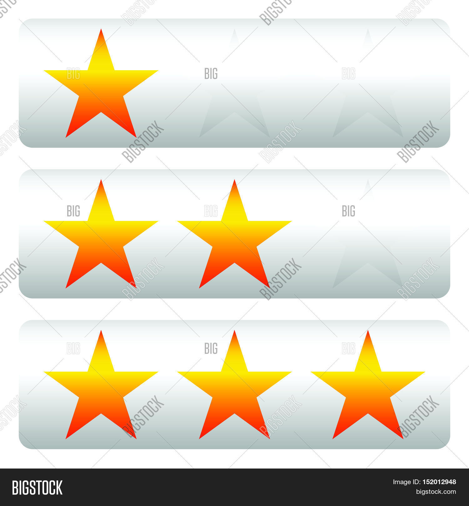 Star Rating W/ 3 Vector & Photo (Free Trial) Bigstock