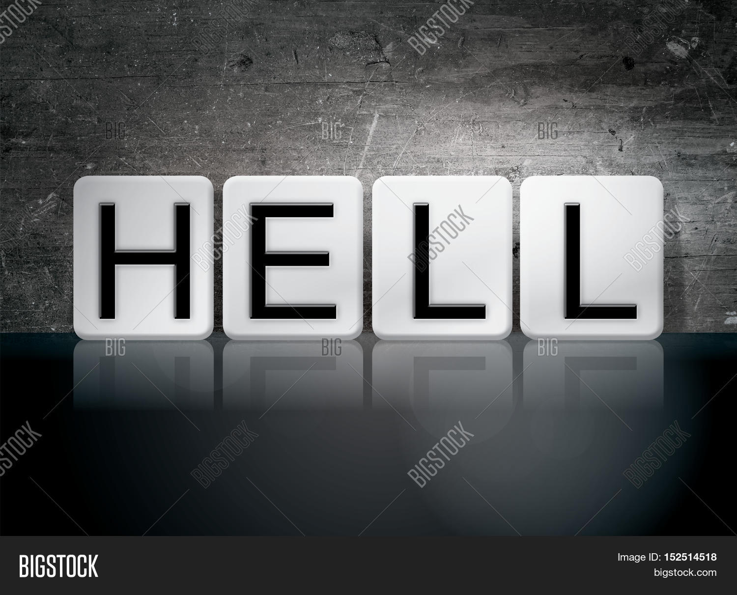 Hell Tiled Letters Image & Photo (Free Trial) Bigstock