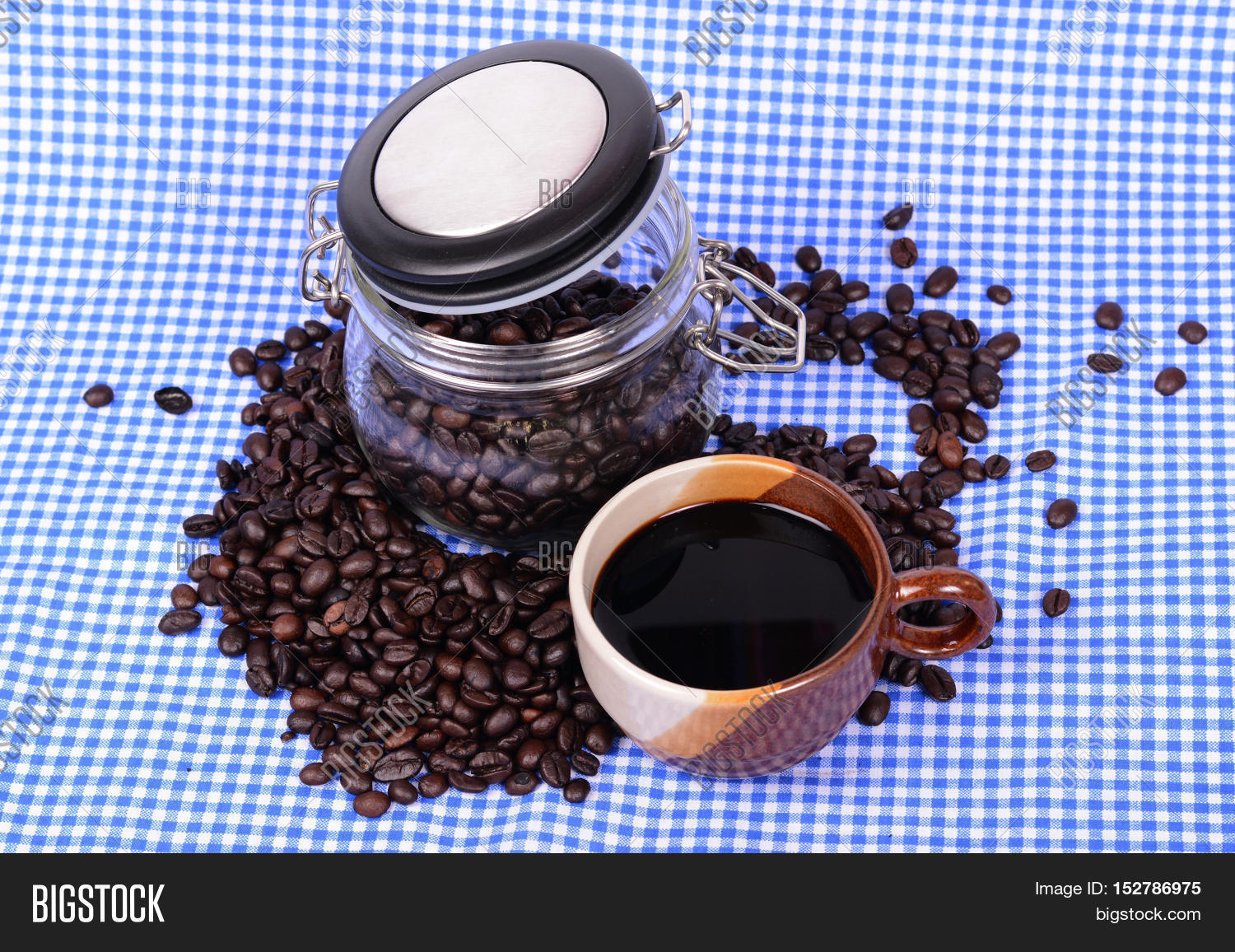 Coffee Beans Bottle On Image & Photo (Free Trial) Bigstock