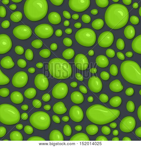 Seamless Pattern Of Slime Drops.