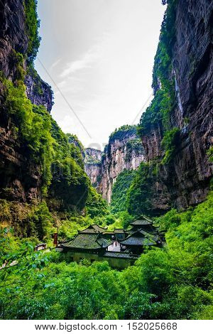 Wulong National Park, Chongqing, China the most famous place of valley in china world heritage landscape