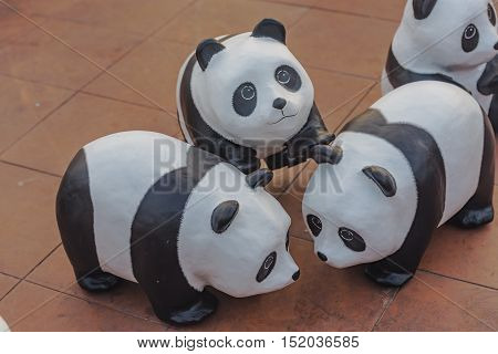 Pandas are made from recycled materials .